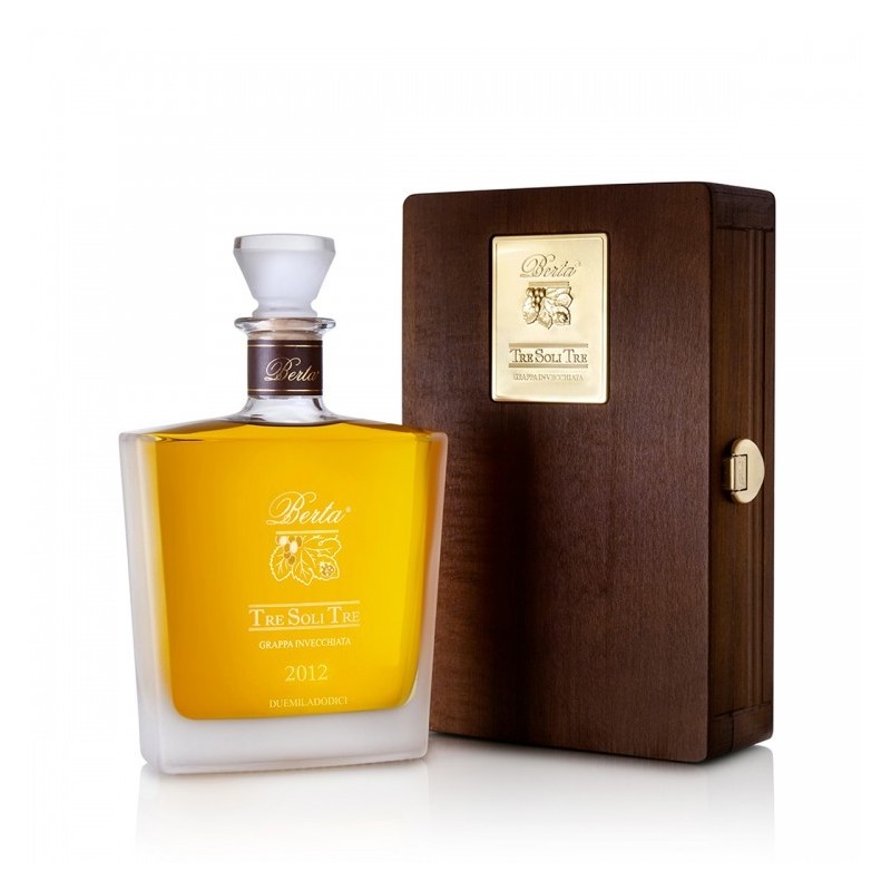 GRAPPA BERTA TRE SOLI TRE CL 70 CASSA LEGNO GRAPPA BERTA TRE SOLI TRE CL 70 CASSA LEGNO