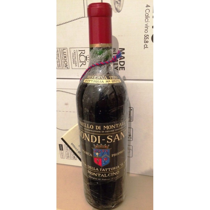 BIONDI SANTI BRUNELLO RISERVA 1970 CL 75