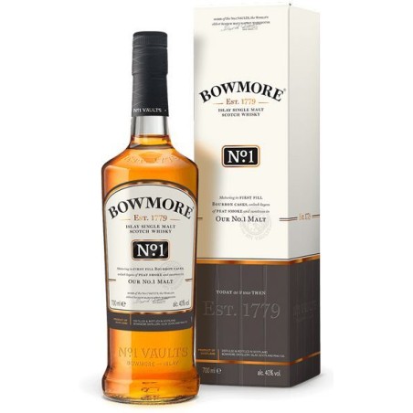 WHISKY BOWMORE NUMBER 1 CL 70 40% ASTUCCIO