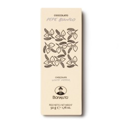 CIOCCOLATO BONAJUTO AL PEPE BIANCO  50 GR.
