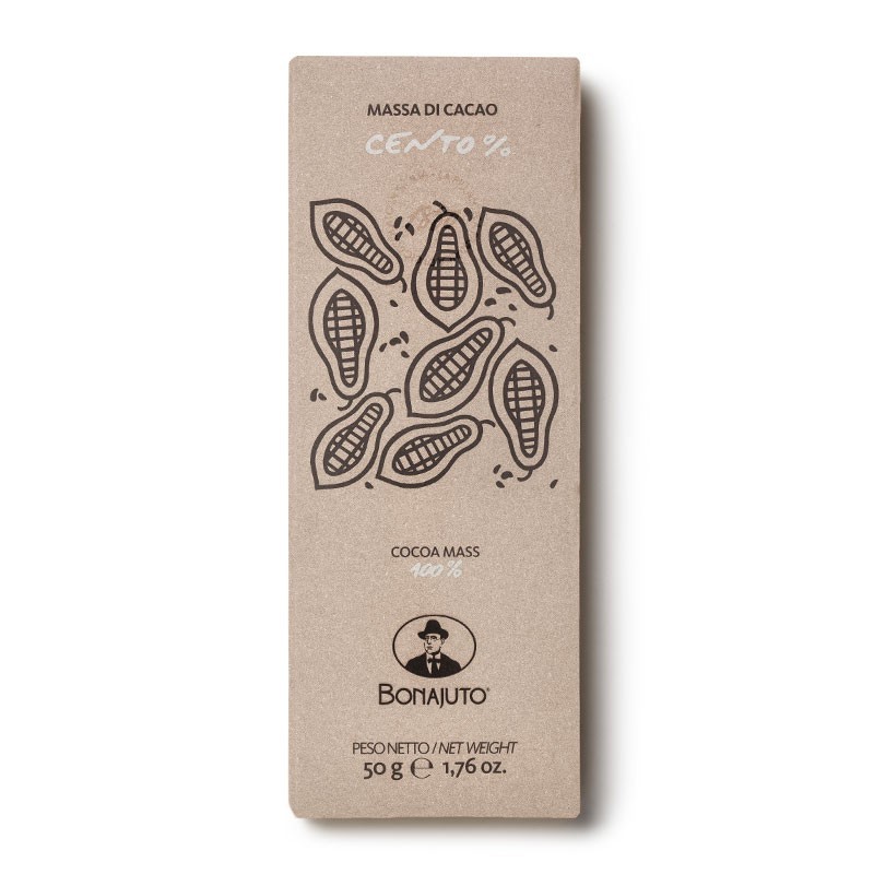 CIOCCOLATO BONAJUTO 100% CACAO 50 GR. CIOCCOLATO BONAJUTO 100% CACAO 50 GR.