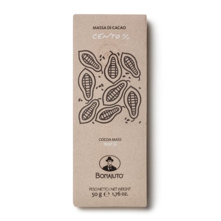 CIOCCOLATO BONAJUTO 100% CACAO  50 GR.