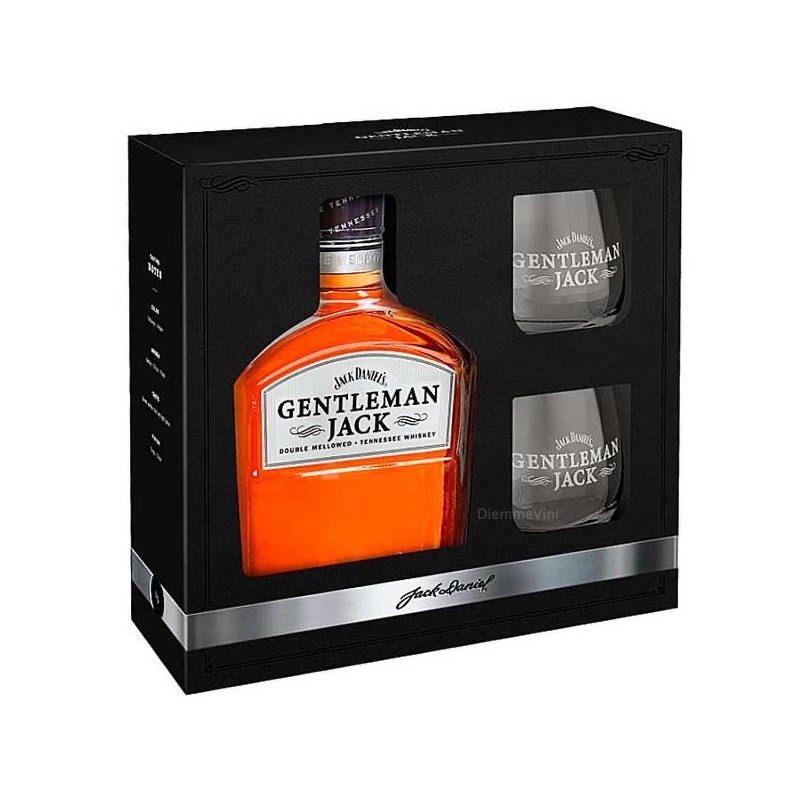 JACK DANIEL'S GENTLEMAN JACK CL.70 + 2 BICCHIERI