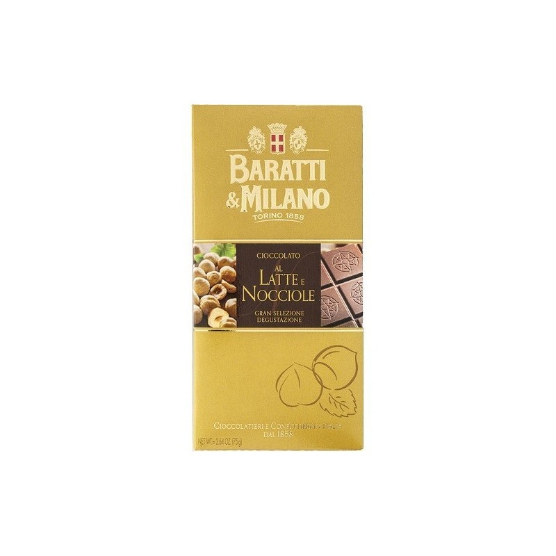 TAVOLETTA LATTE/NOCCIOLA GR 75 BARATTI
