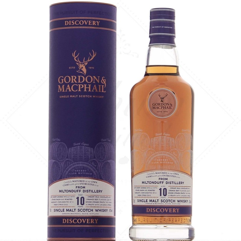 MILTONDUFF 10 YO 43° GORDON & MCPHAIL CL 70