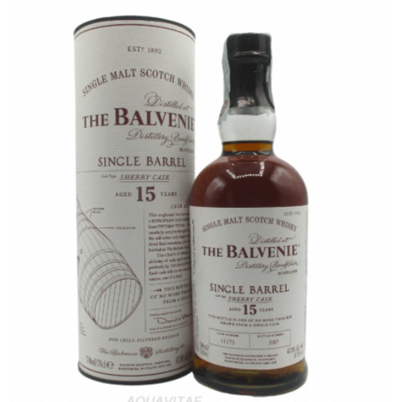 THE BALVENIE 15 YO SINGLE BARREL SHERRY CASK CL 7 THE BALVENIE 15 YO SINGLE BARREL SHERRY CASK CL 7