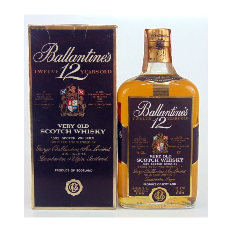 BALLANTINE'S WHISKY 12 YO VECCHIA EDIZIONE CL. 70