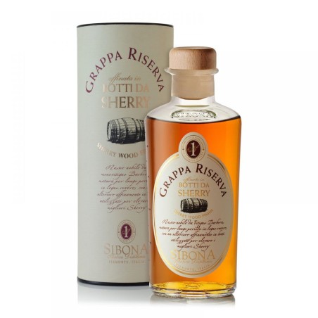 GRAPPA RISERVA BOTTI DA SHERRY 44% CL 50 SIBONA