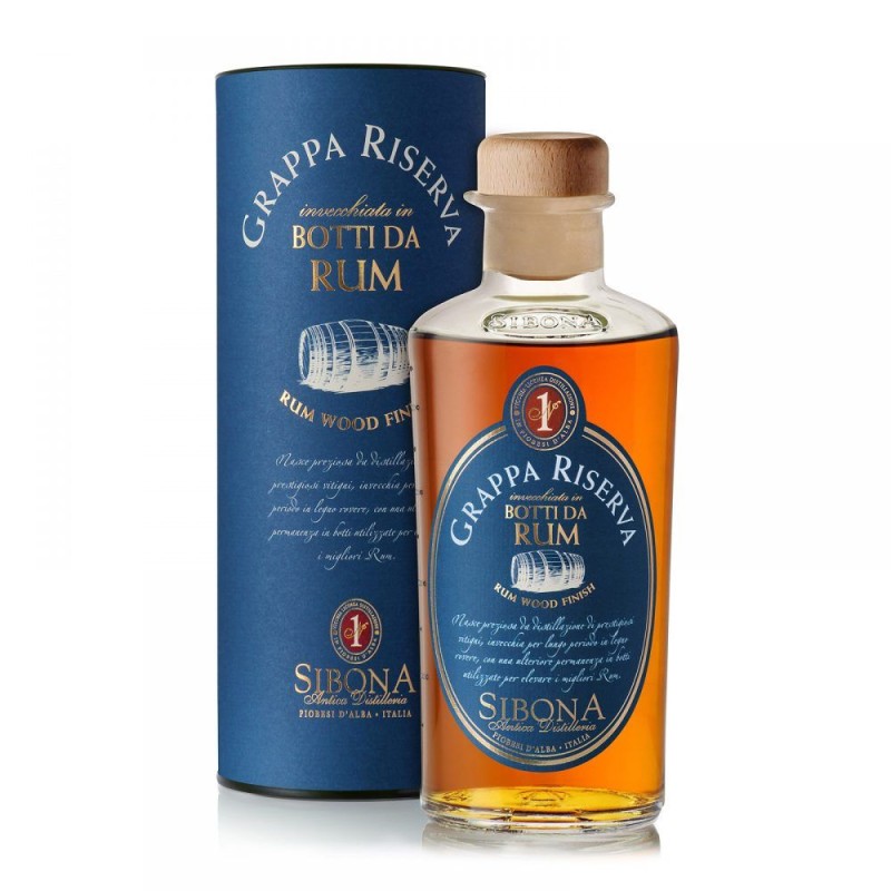 GRAPPA RISERVA BOTTI DA RUM 44% CL 50 SIBONA GRAPPA RISERVA BOTTI DA RUM 44% CL 50 SIBONA