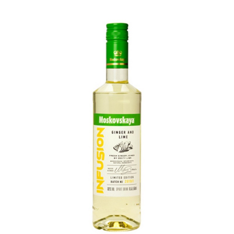 MOSKOVSKAYA INFUSION GINGER AND LIME 50 cl 32° MOSKOVSKAYA INFUSION GINGER AND LIME 50 cl 32°