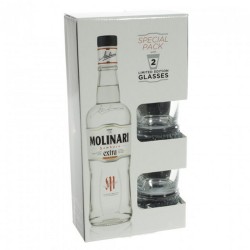 SAMBUCA MOLINARI CL. 70 BOX + 2 BICCHIERI