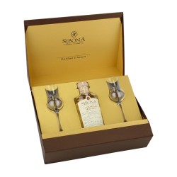 GRAPPA DI  MOSCATO 40% CL 50 + 2 BICCHIERI SIBONA