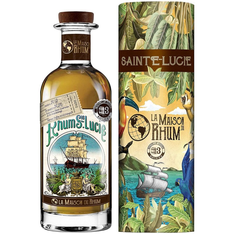 SAINT LUCIA BATCH 5 RUM 45° CL70 LA MAISON DU RUM
