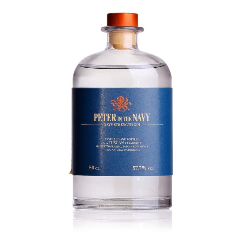 NAVY STRENGHT GIN 57° CL50 PETER IN FLORENCE NAVY STRENGHT GIN 57° CL50 PETER IN FLORENCE