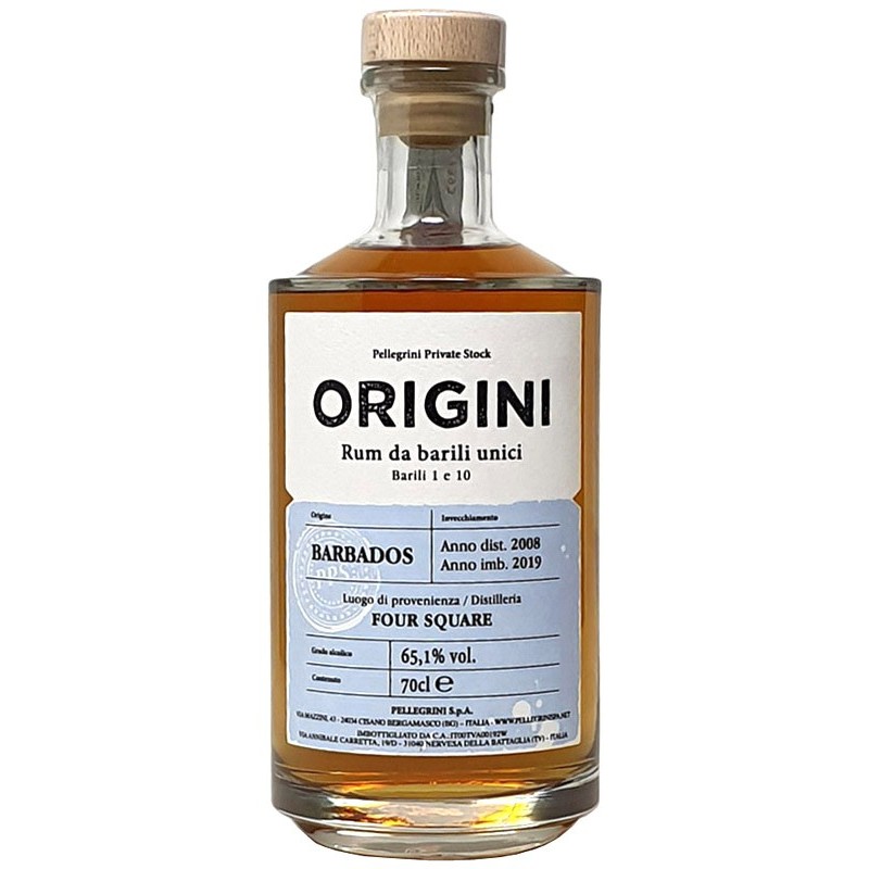 ORIGINI BARBADOS RUM FOURSQUARE 65,1°  2008 CL 70