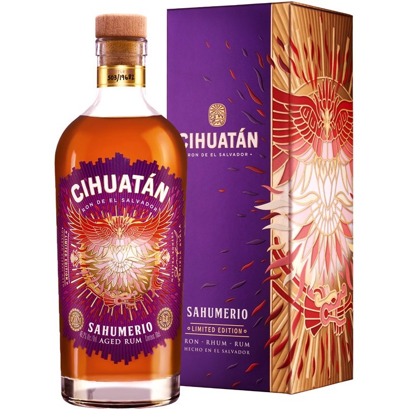 CIHUATAN SAHUMERIO EL SALVADOR RUM 45° 8YO CL 70