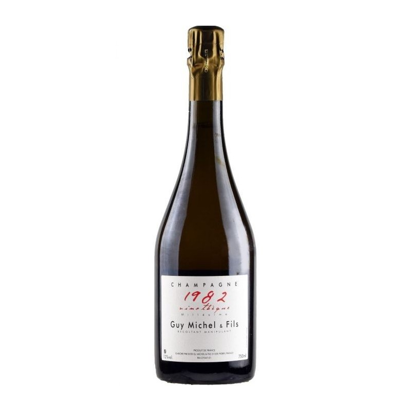 CHAMPAGNE VINOTHEQUE MILL. GUY MICHEL 1982 CL 75 CHAMPAGNE VINOTHEQUE MILL. GUY MICHEL 1982 CL 75
