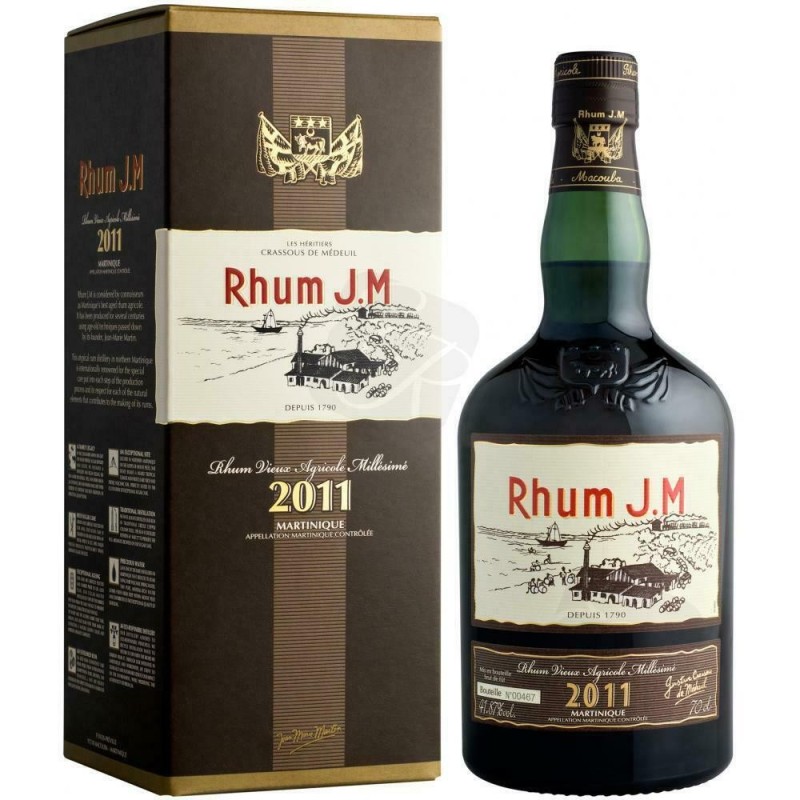 RHUM J.M. VIEUX 2011 CL 70 HORS D'AGE BOX