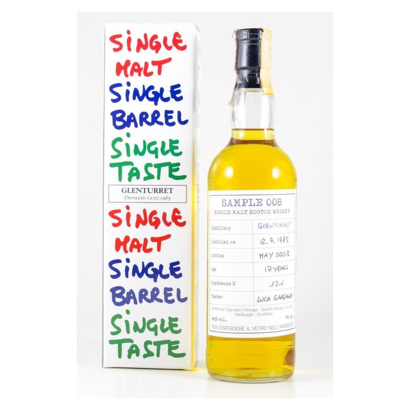 GLENTURRET WHISKY 46° 1985 CL.70 GARGANO VELIER GLENTURRET WHISKY 46° 1985 CL.70 GARGANO VELIER