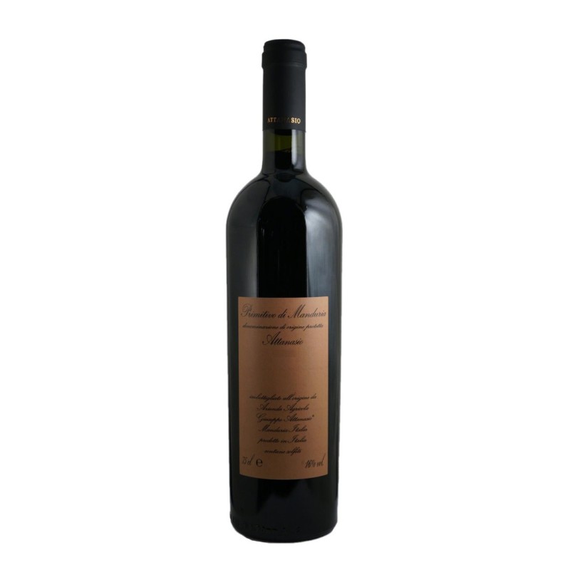 PRIMITIVO DI MANDURIA SECCO DOP '16 CL75 ATTANASIO PRIMITIVO DI MANDURIA SECCO DOP '16 CL75 ATTANASIO
