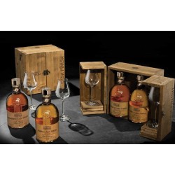GRAPPA FRANCOLI CASK FINISH 2BOTT + 2 BICCH. CL 50