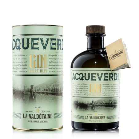 ACQUEVERDI GIN LA VALDOTAINE 43 ° LT. 1 TUBO