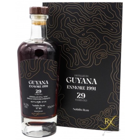NOBILIS RUM GUYANA ENMORE 1991 51.2° 70 CL