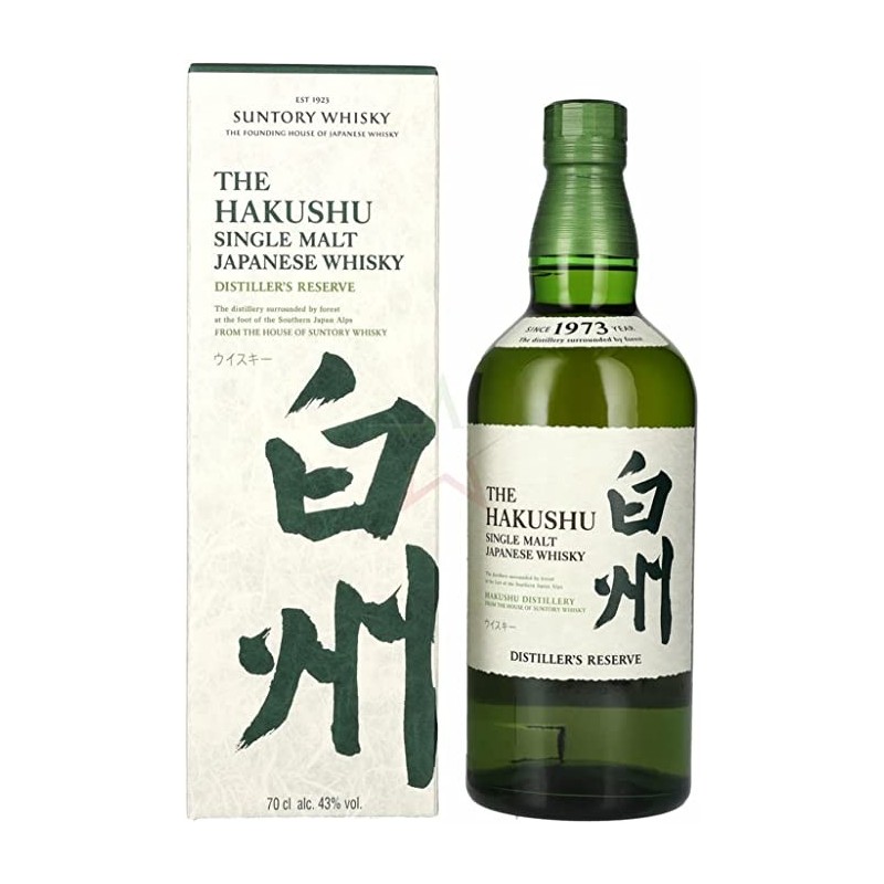 HAKUSHU WHISKY JAPANESE DIST. RESERVE 43° CL 70 HAKUSHU WHISKY JAPANESE DIST. RESERVE 43° CL 70