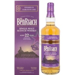 WHISKY BENRIACH DARK RUM W. FINISH 22 YO 46 % CL70
