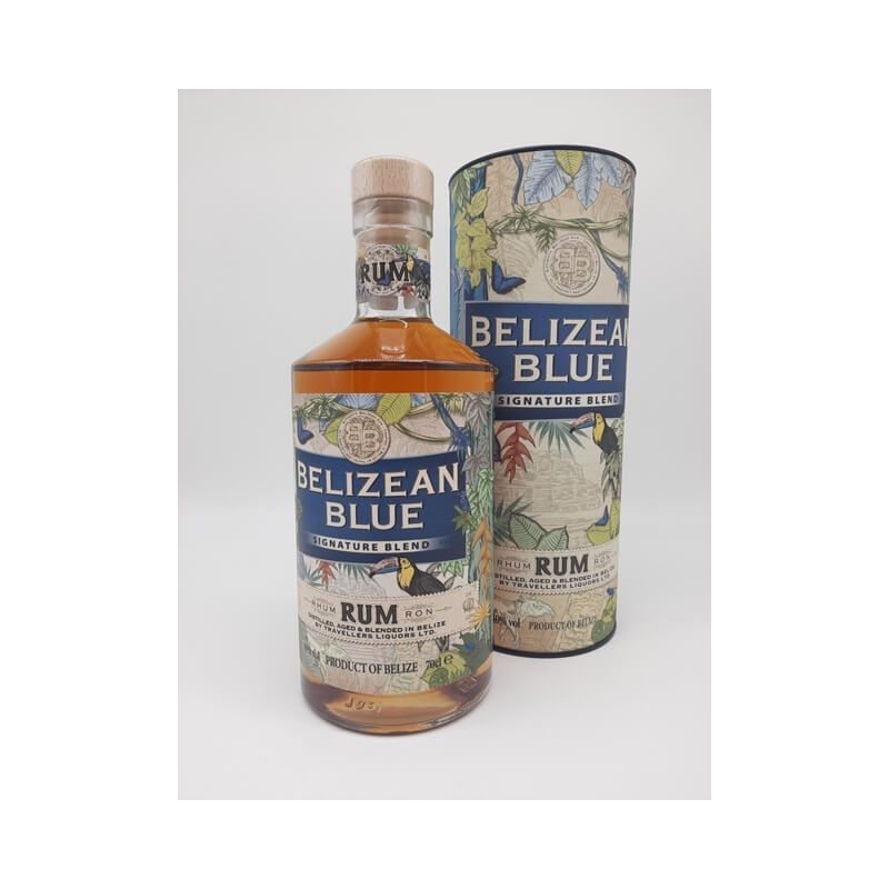BELIZEAN BLUE RUM SIGN. BLEND 40° CL 70