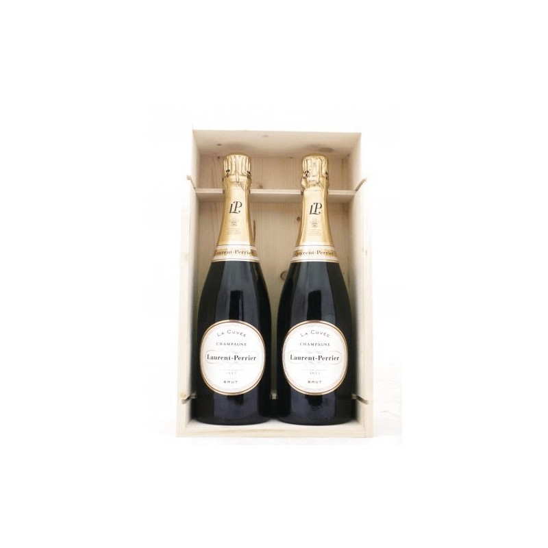 LAURENT PERRIER LA CUVEE' CL 75 x 2 BT CASSA LEGNO LAURENT PERRIER LA CUVEE' CL 75 x 2 BT CASSA LEGNO