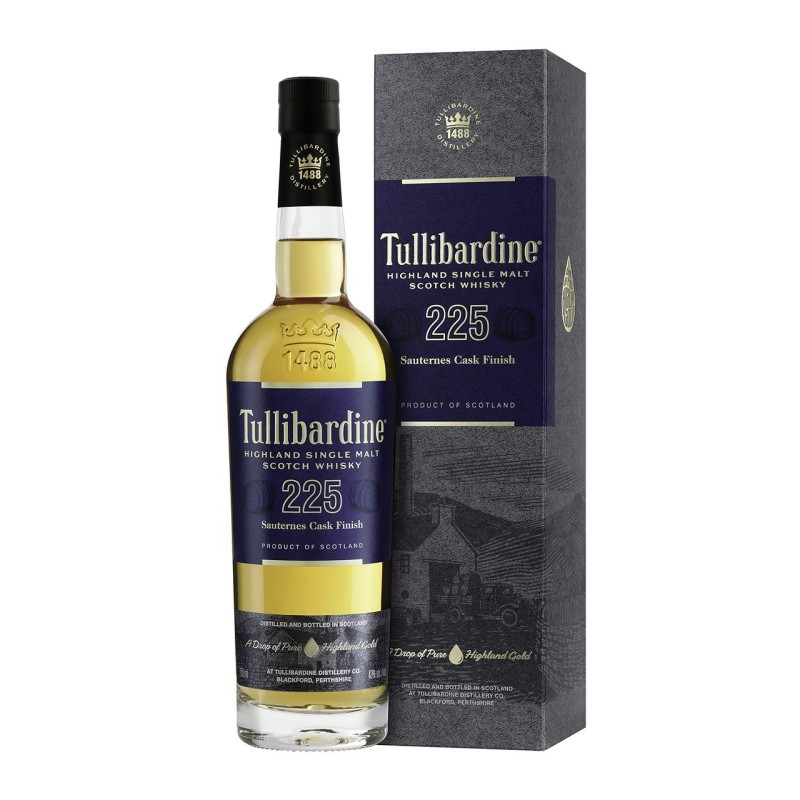 TULLIBARDINE 225 sauternes cask 43° CL. 70 TULLIBARDINE 225 sauternes cask 43° CL. 70