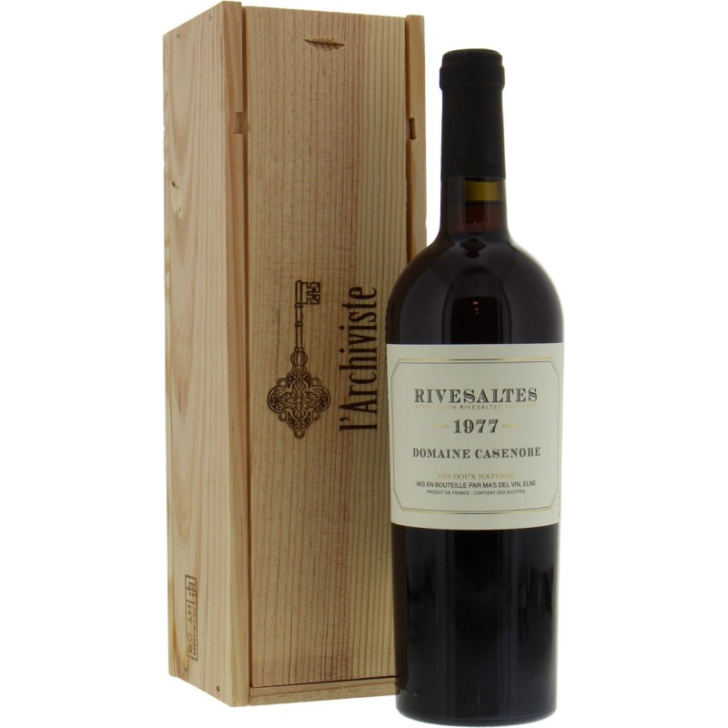 ARCHIVISTE RIVESALTES 1977 DOMAINE CASENOBE ARCHIVISTE RIVESALTES 1977 DOMAINE CASENOBE
