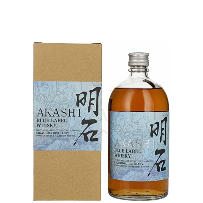AKASHI BLUE LABEL WHISKY CL 70 GR.40° JAPAN AKASHI BLUE LABEL WHISKY CL 70 GR.40° JAPAN