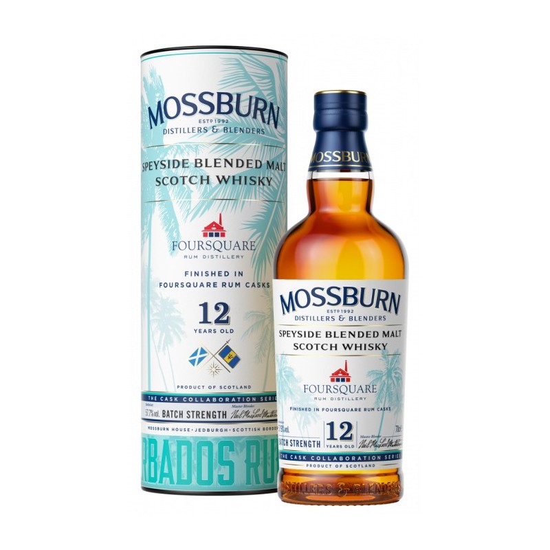 MOSSBURN FOURSQUARE CASK WHISKY 12YO CL 70 MOSSBURN FOURSQUARE CASK WHISKY 12YO CL 70