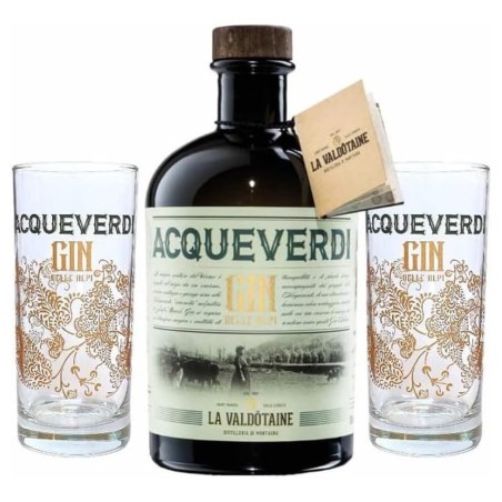 ACQUEVERDI GIN LA VALDOTAINE LT 1 + 2 BICCH.