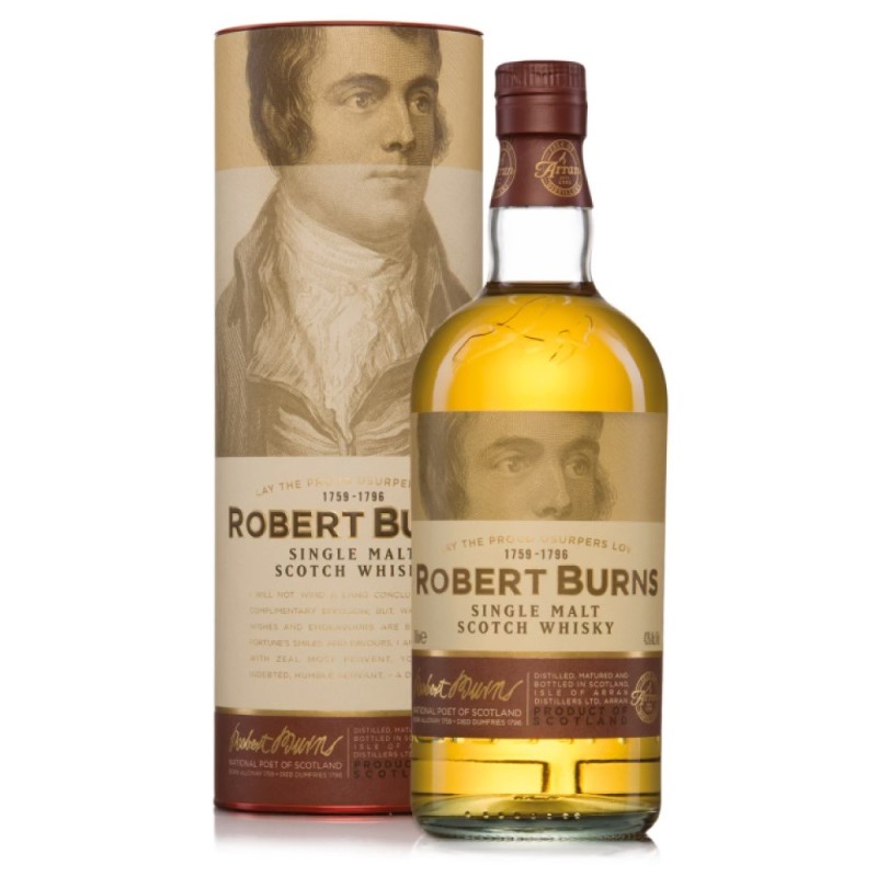 ARRAN ROBERT BURNS MALT WHISKEY 43° CL 70 ARRAN ROBERT BURNS MALT WHISKEY 43° CL 70