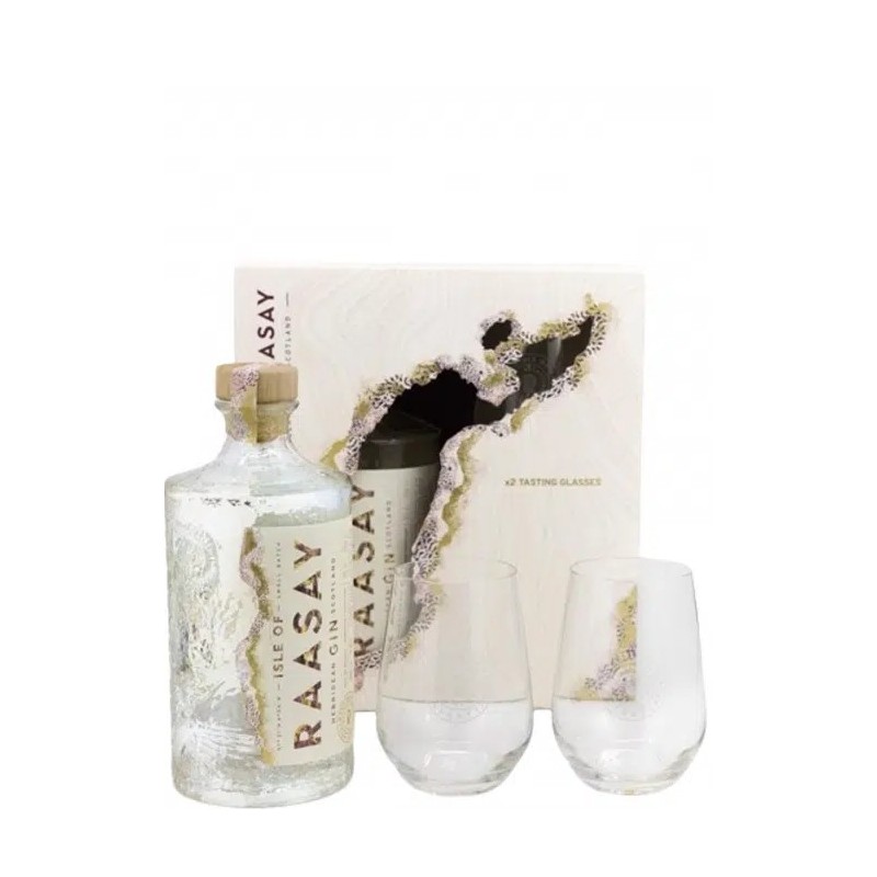 ISLE OF RAASAY GIN 46° CL.70 + 2 BICCHIERI