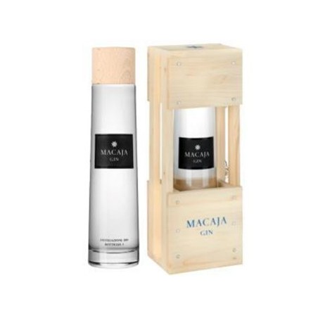 GIN MACAJA 47° cl 50 BOX LEGNO