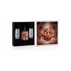 GIN LONDON J.ROSE FLAMENCO 43° CL 70 + 2 BICCHIERI
