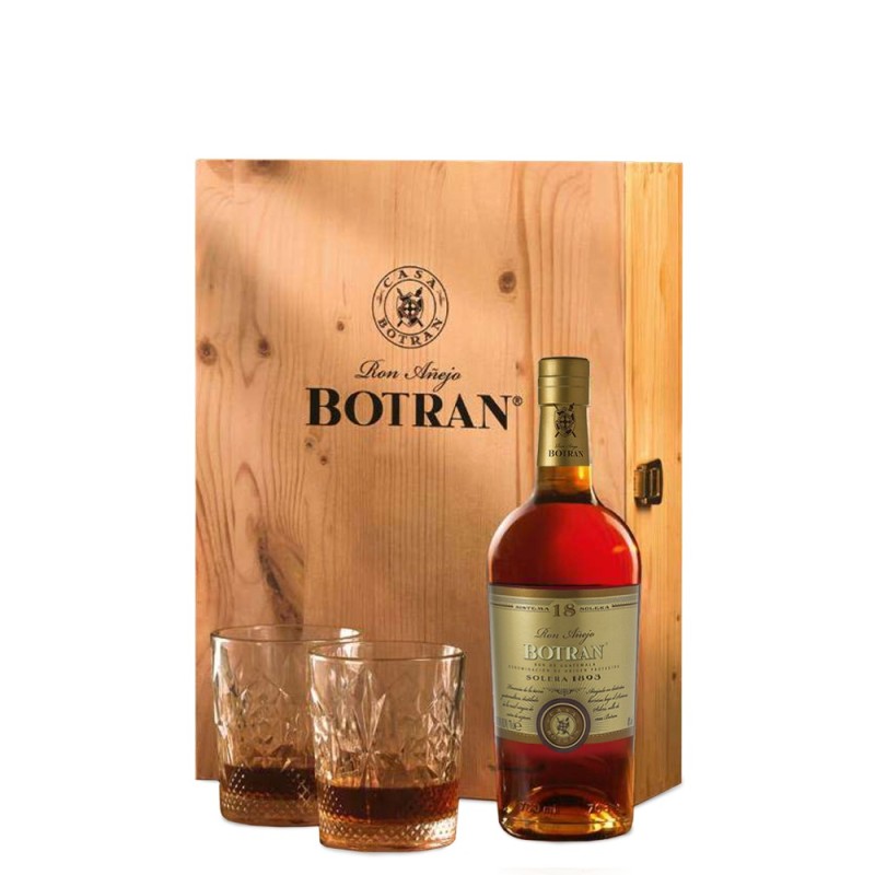 BOTRAN RUM RISERVA 15YO CL 75 + 03 BICCHIERI