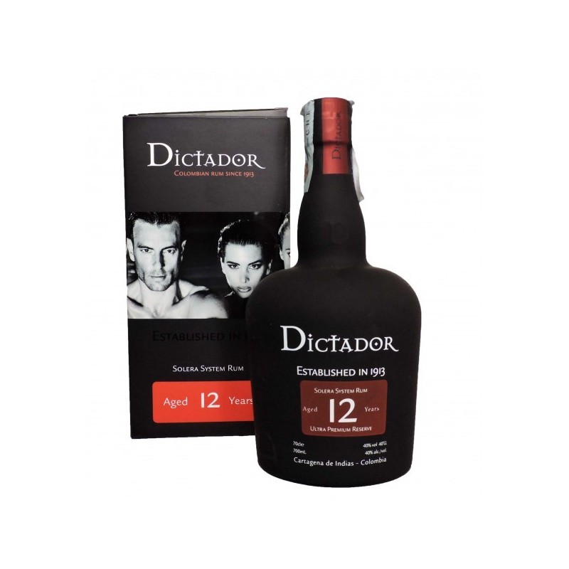 RUM DICTADOR 12 YO CL 70 -COLOMBIA-