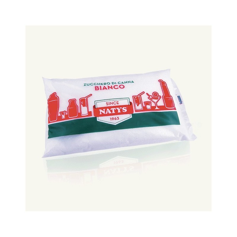 ZUCCHERO DI CANNA BIANCO 1KG. NATYS