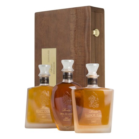 GRAPPA BERTA RISERVA 3 BOTT X CL 70 IN LEGNO