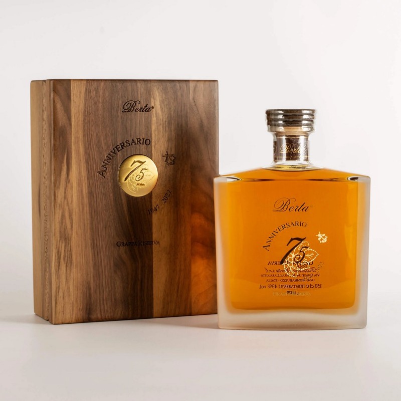 GRAPPA BERTA STRAV.75°ANNV. LT 1,5 LEGNO