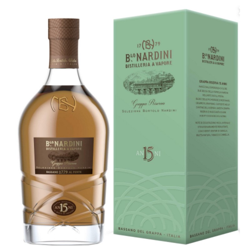 GRAPPA NARDINI RISERVA 15 ANNI CL 70 vecchia ediz.