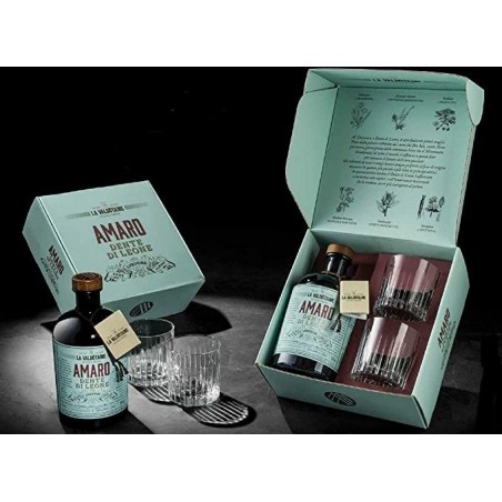 AMARO DENTE DI LEONE LA VALDOTAINE DRINK SET LT.1