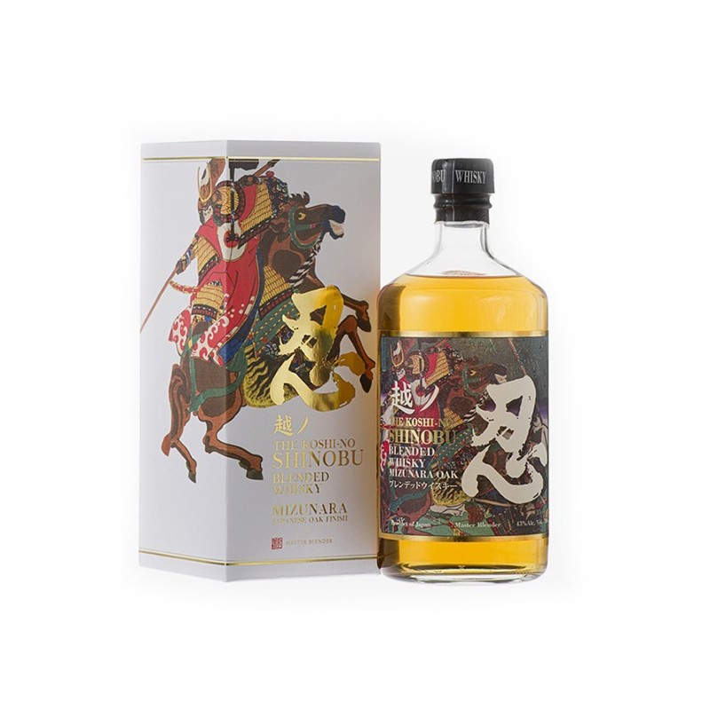 SHINOBU  WHISKY BLENDED OAK  43° CL 70 JAPAN