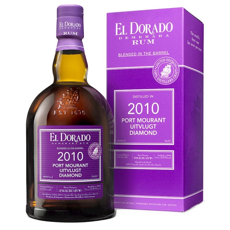 RUM EL DORADO PURPLE UITVLUGT PORTMOURANT '10 CL70