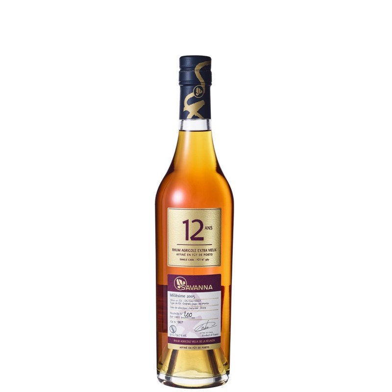 RUM SAVANNA AGRICOLE 2005 12 YO CL 50